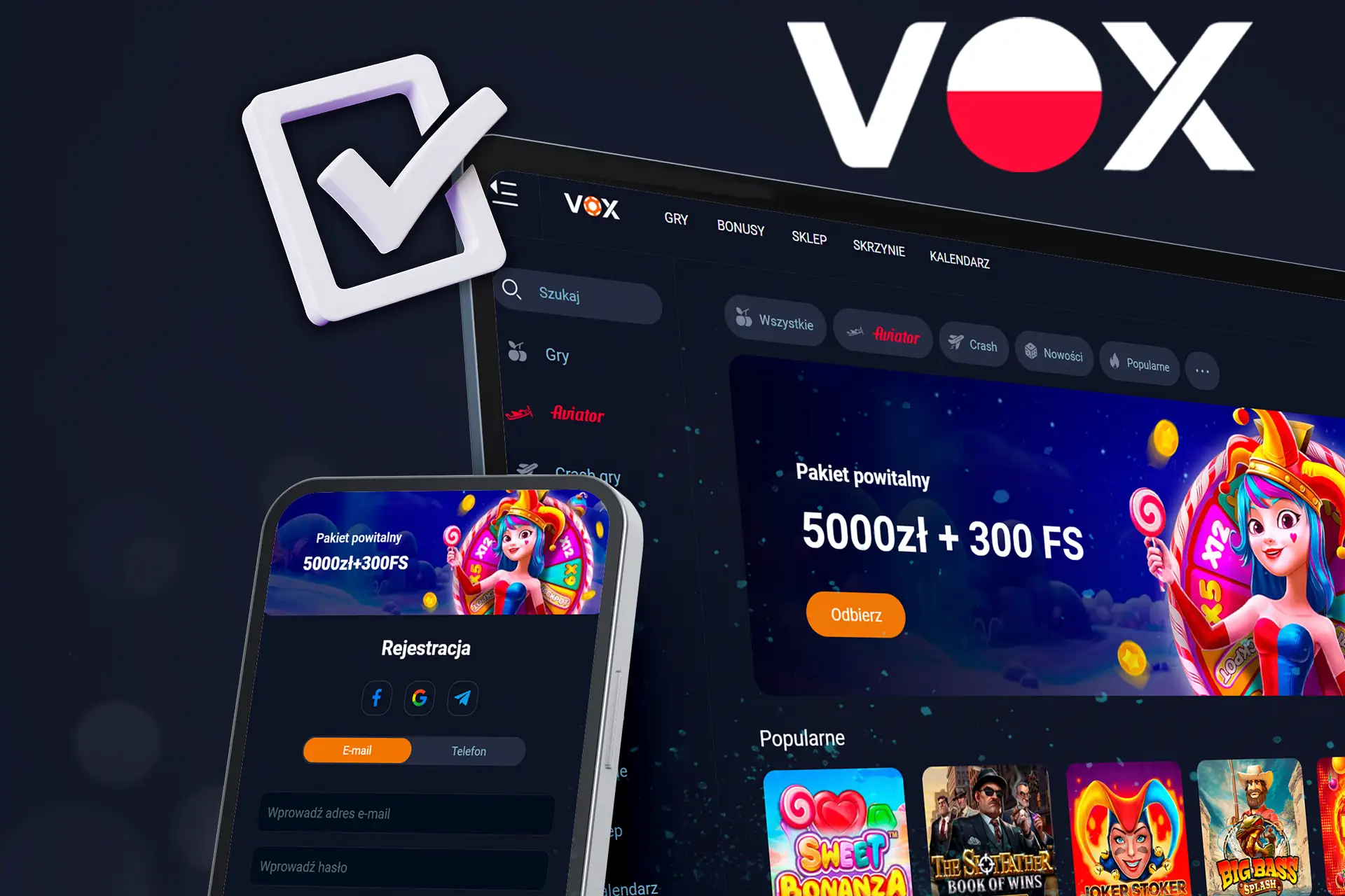 Sprawdź wszystkie zawiłości rejestracji w Vox Casino